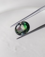 バフトップオーバルカット10×8mm #636【硝子の宝石】箔入