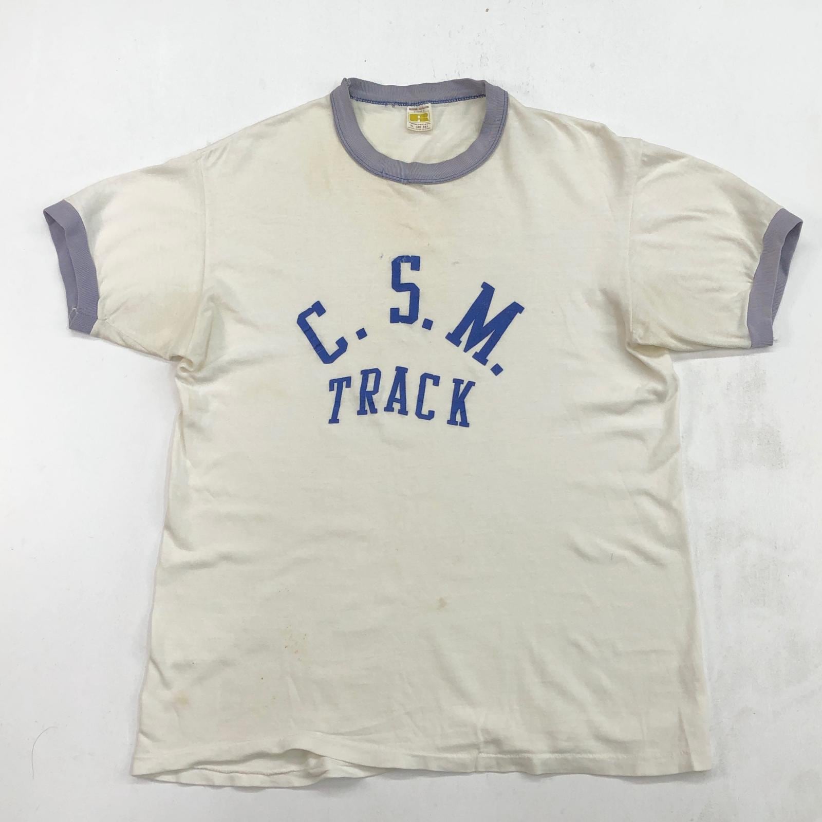 RUSSEL ラッセル 70年代 USA製 金タグ 初期 C.S.M TRACK リンガー T