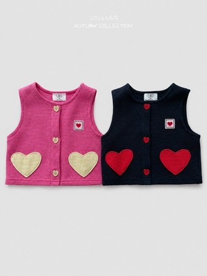 送料無料【予約】UEO/ Love Pocket Vest/Jr