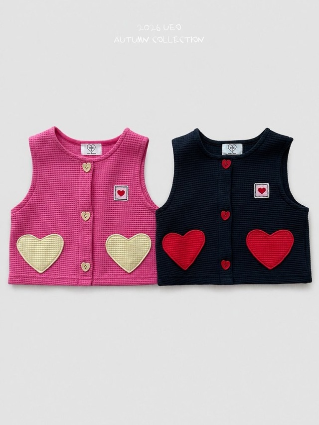送料無料【予約】UEO/ Love Pocket Vest/Jr