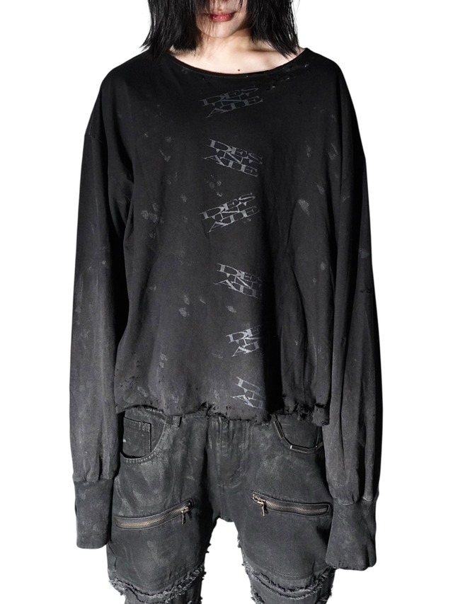 【DES'N'ATE】VERTICAL DRIFT PRINT LONG SLEEVE TEE