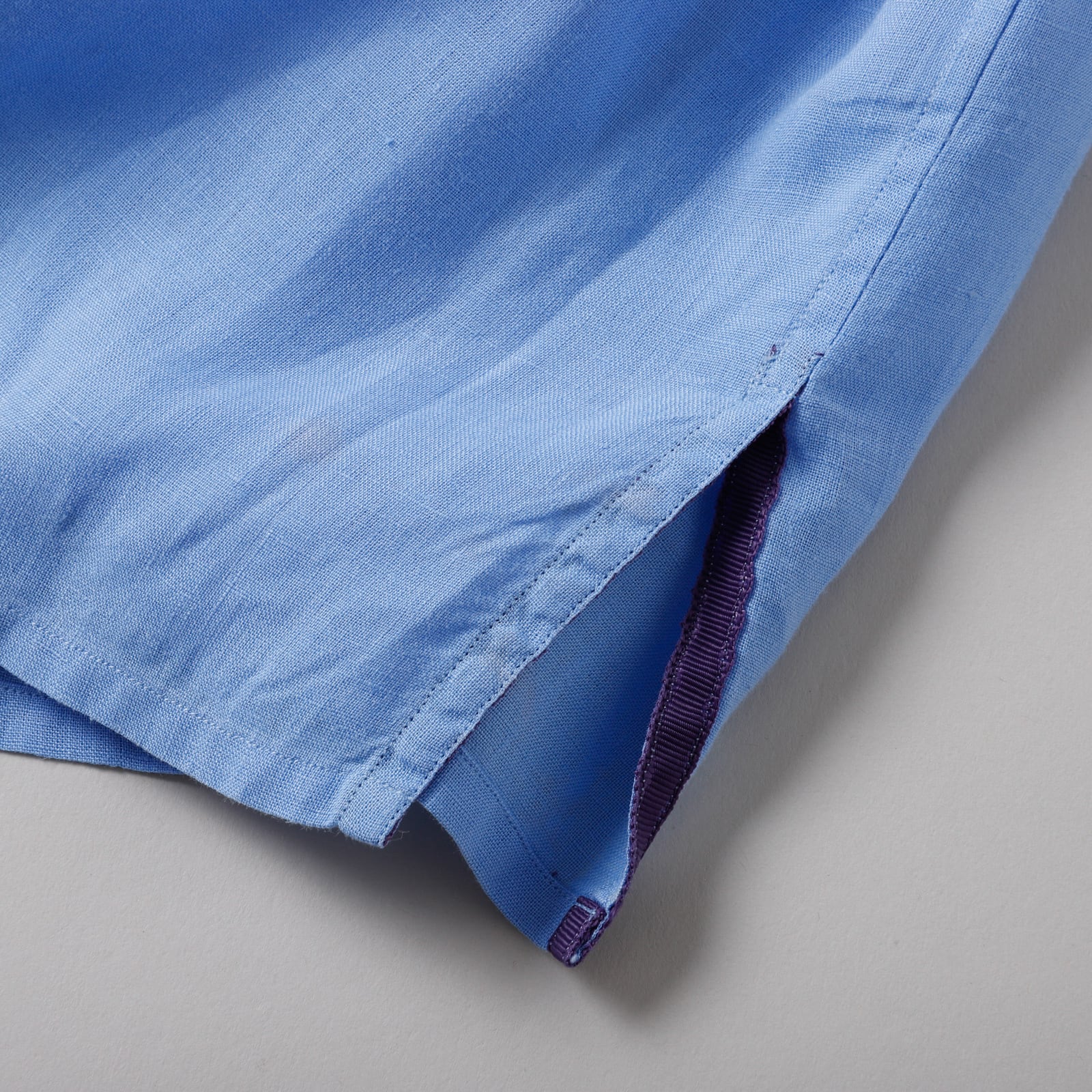 定価10万】Ralph Lauren Purple Label special linen shirt fade Blue