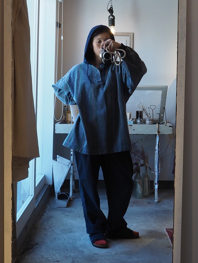 1990’s Denim Hooded Pullover／L