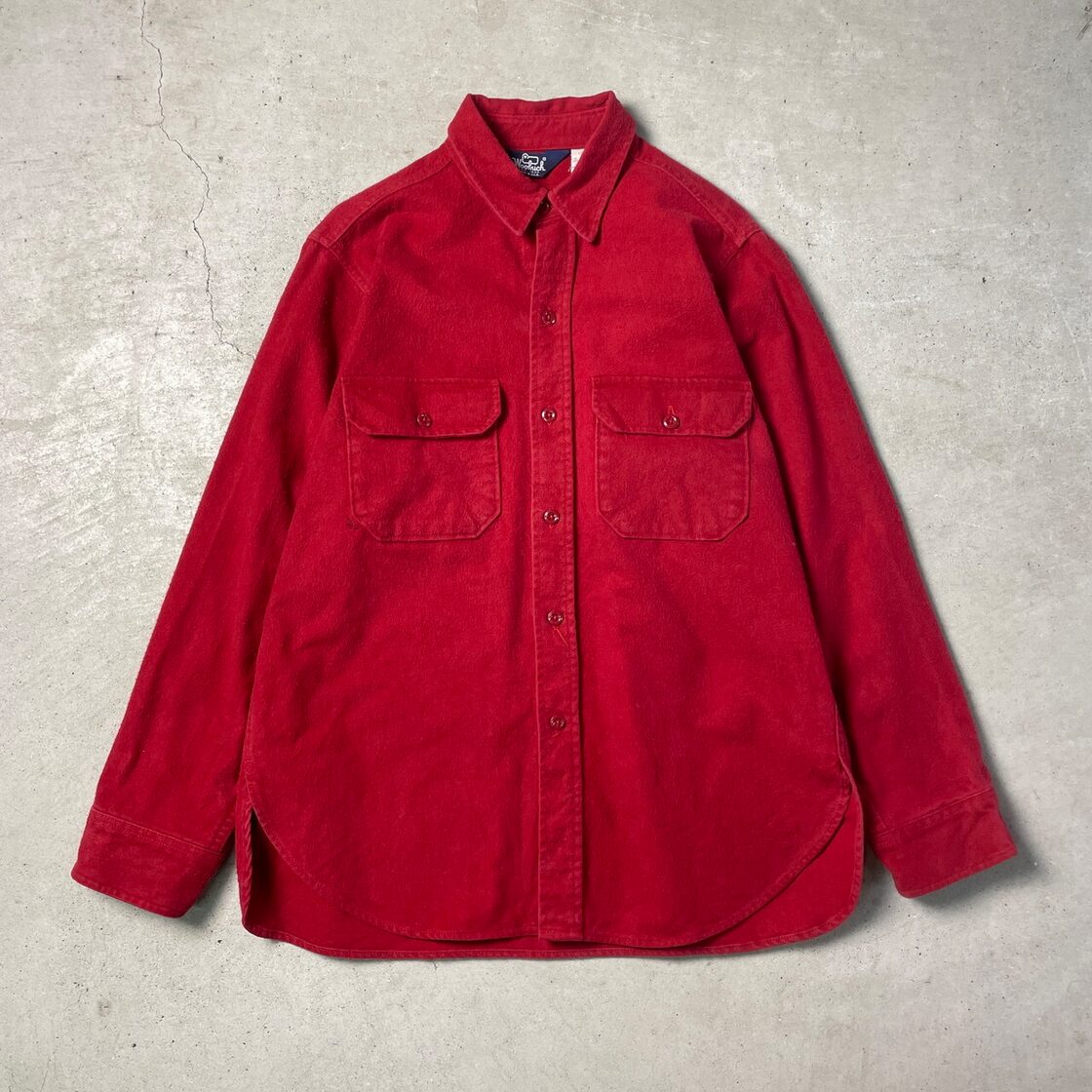 80年代 USA製 WOOLRICH ウールリッチ シャモアクロスシャツ メンズL 
