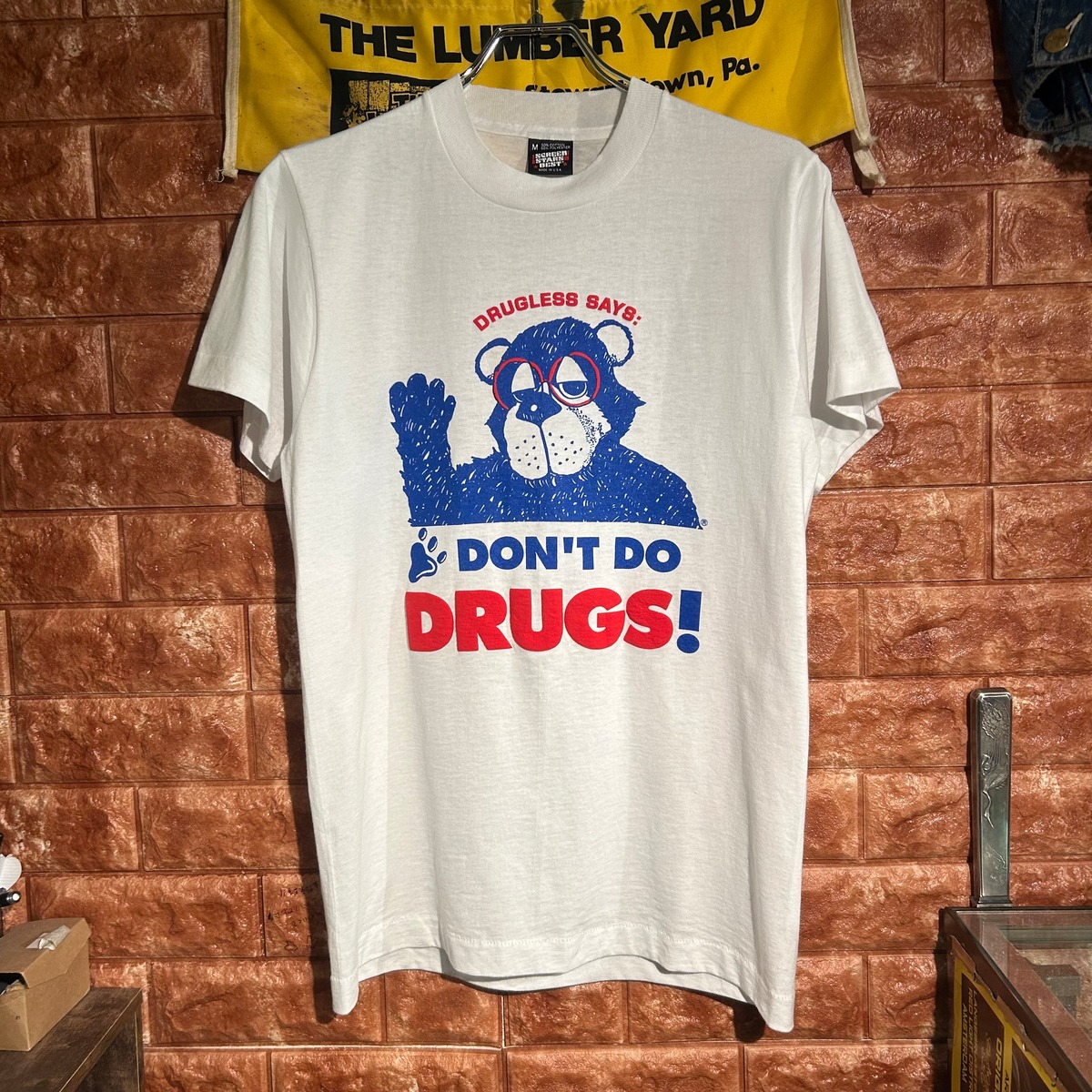 80〜90s】 SCREEN STARS USA製 薬物防止Tシャツ | Johnson Market