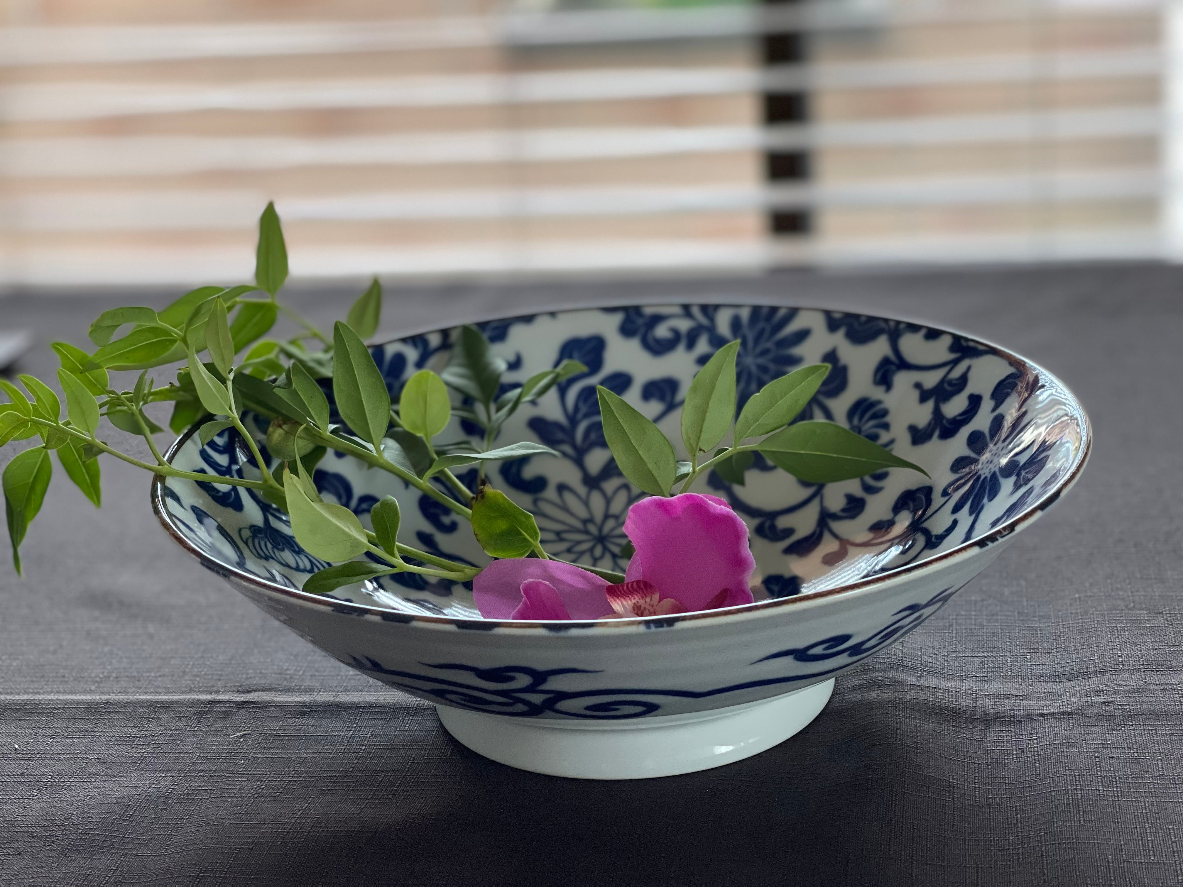 染付菊唐草大鉢/染付/25.5x7.5cm/鉢/美濃焼/JAPAN | Siun 紫雲