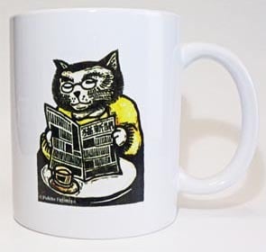 特典付き！】ねこしんぶんグッズ1個プレゼント！木版画「ねこしんぶん