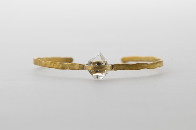 Harkimer Diamond Brass Bangle_No.L2