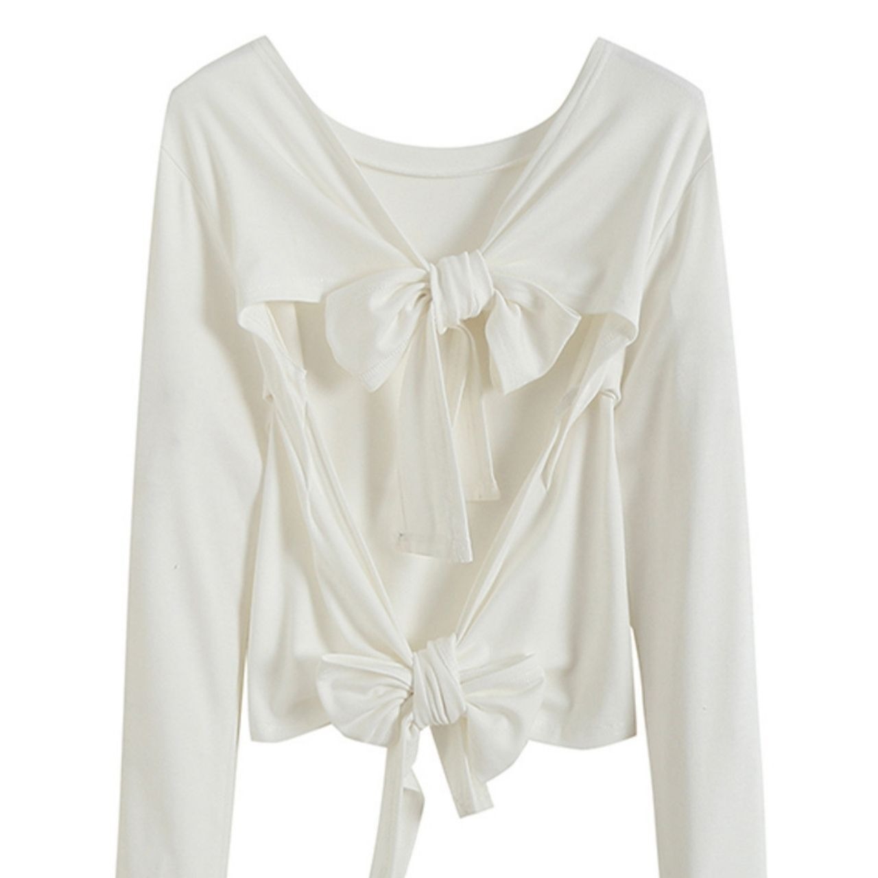 バックリボン背中見せトップス　LT0040048