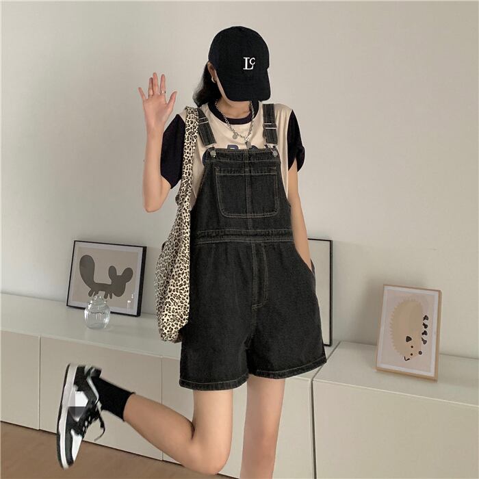 ブラックショーツ レディースサマースタンダードルーズハイウェストウェストワイドレッグパンツ レトロ 夏物 ブルマー ワイドパンツ クレセントシティ56159758350