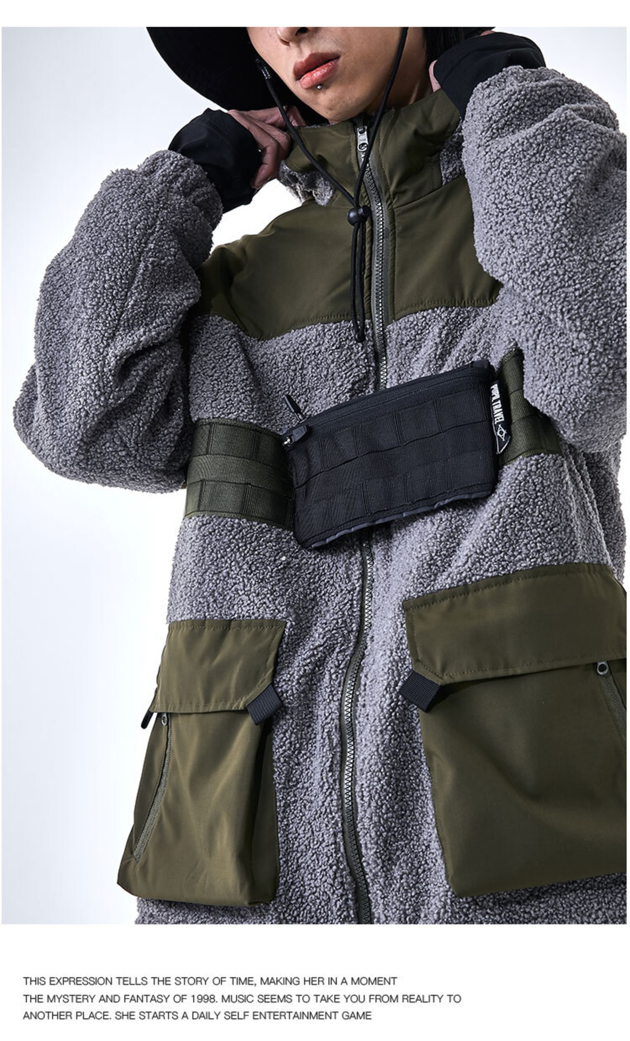 PUPIL TRAVEL 20AW　MOLLEシステムボアフリースパーカー