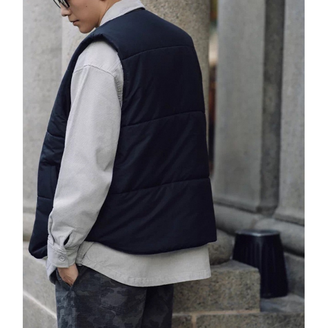 Padded snap button vest 1535 - 4