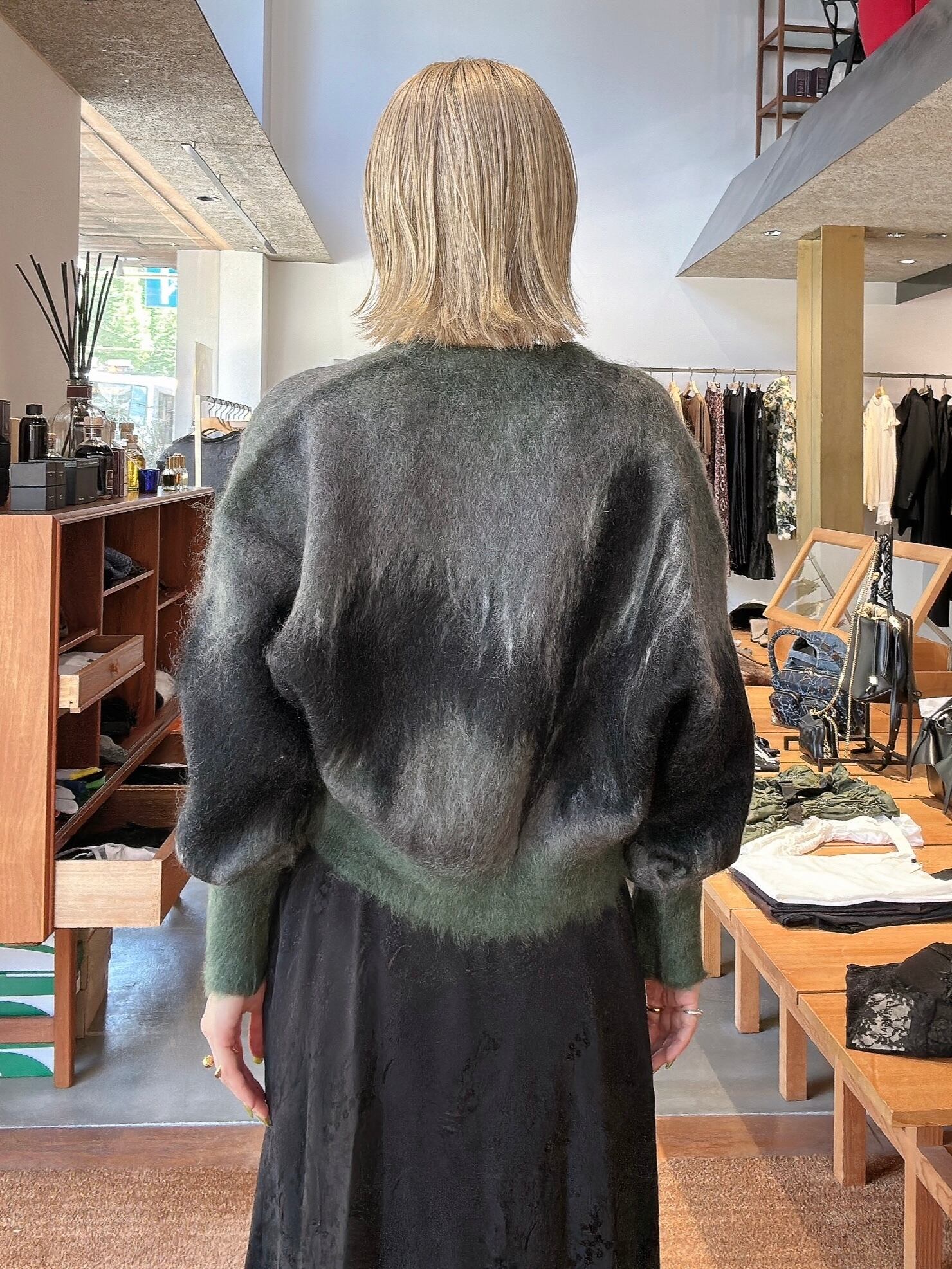 Drip Glaze Pattern Mohair Knitted Vest 【公式通販】