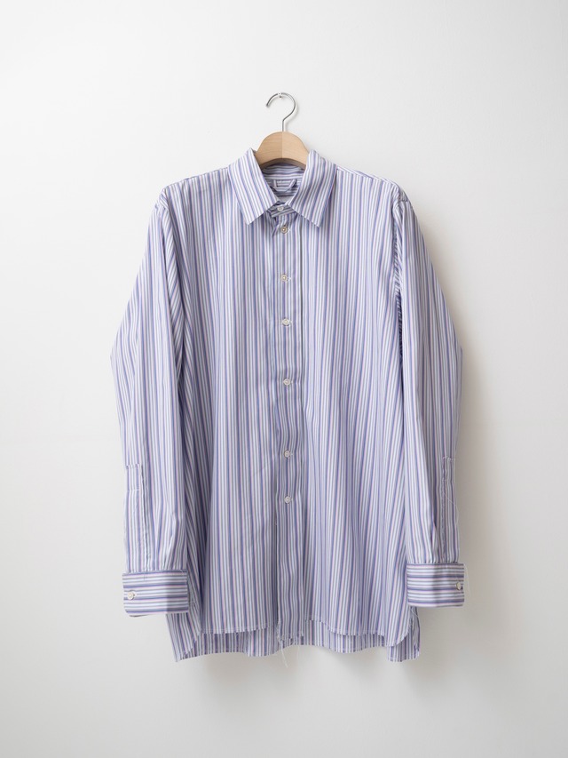 CAMIEL FORTGENS　BASIC SHIRT　SHIRTING PURPLE STRIPE　CF.17.04.01.01