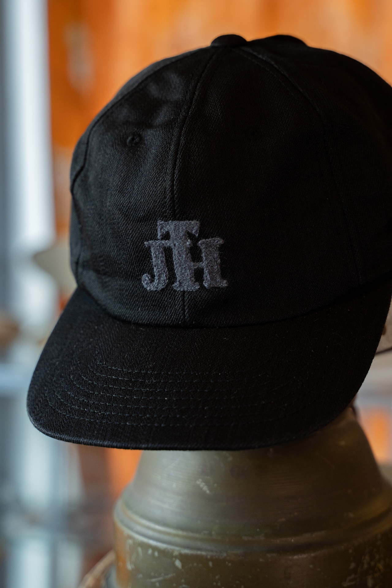 OLTL CAP -DEADSTOCK fabric-BLACK DENIM