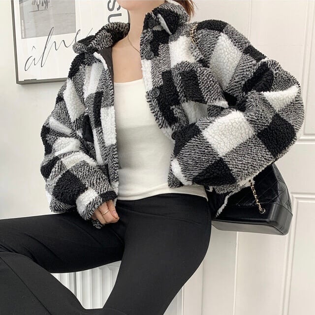 block check jacket la0339