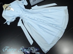 ★送料無料★9号(M)☆前ボタンロ－ルアップマキシ丈ワンピース（OPN5983)