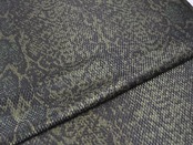 【受注商品】Rumi Rockきもの「シン・バーズアイ パイソン」カーキ　[A798]