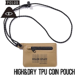 コインポーチ コインケース POLeR ポーラー HIGH&DRY TPU COIN POUCH 241MCV0406 BEG 日本代理店正規品