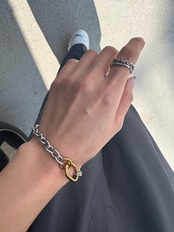 リンクアクセントブレスレット