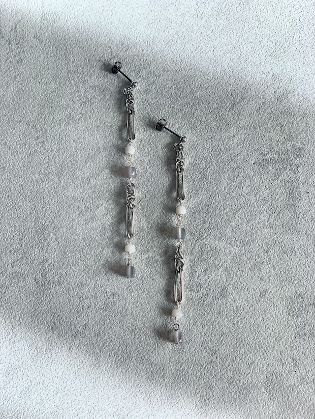 thawing long chain swing earrings