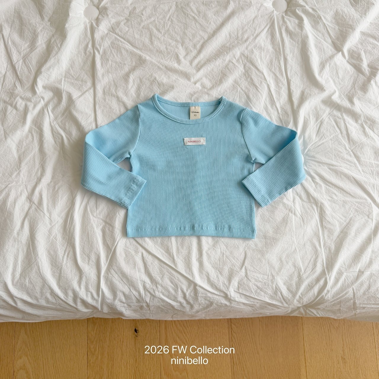 brown L［即納］vive rib tee 26autumn/ ninibello
