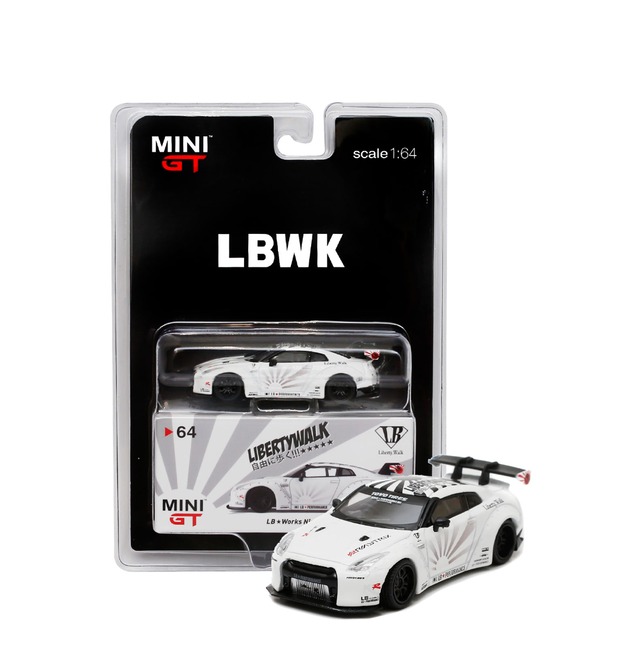 MINIGT LB☆Wmrks Nissan GTR White