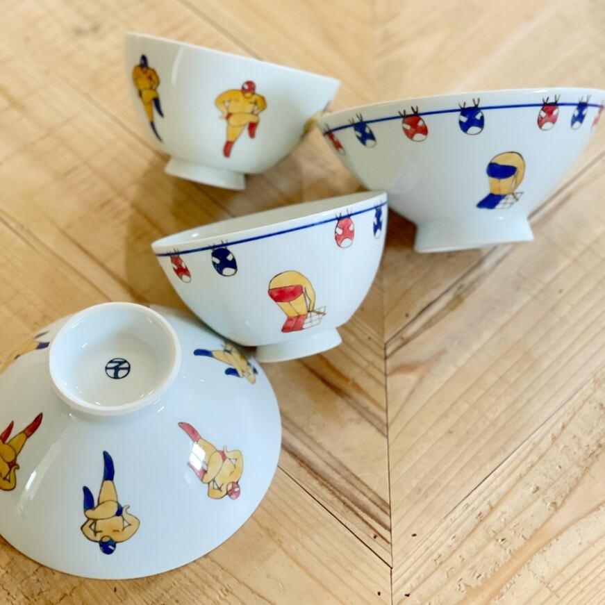 レスラー(ラインダンス) 特大ご飯茶碗 | 24to3［西富陶磁器オンライン