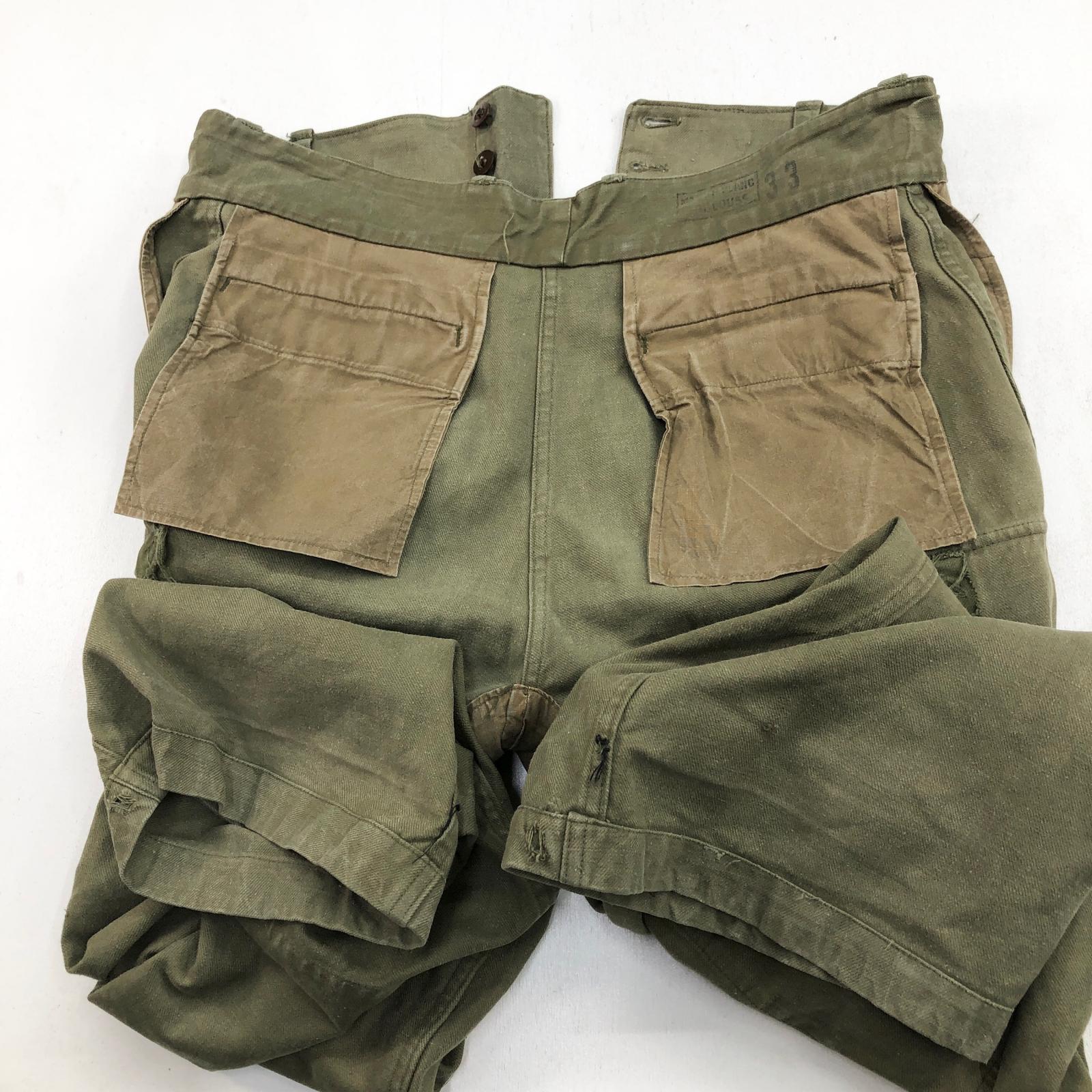 FRENCH ARMY フランス軍 50年代 M-47 カーゴパンツ 前期型 オリーブ