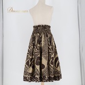 フラダンス 衣装 パウスカート ベージュ系 ハワイアンプリント カヒコ柄 エムエムジェイ 日本製 MMJ ボヘミアン柄 幾何学模様 ダンス衣装 ハワイアンダンス レディース ブラウン系 スカート おしゃれ 大人っぽい 上品 フラ ハワイアン ルイス柄 柄スカート リゾート コットン混 綿混 ポリエステル 綿 ミモレ丈風 シック 大人 きれいめ フォーマル 旅行衣装 ダンス用衣装 ステージ衣装 発表会 イベント ドレス レディーズ 婦人 コーディネート 着回し