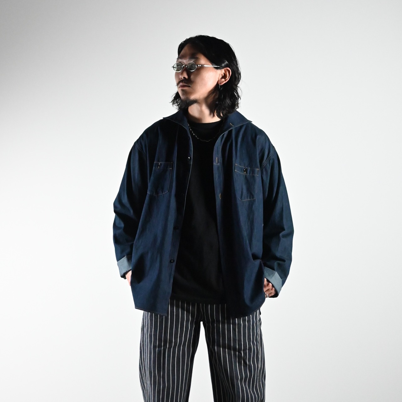 OLD JOE(オールドジョー)LACED BACK SAILOR TROUSERコーディネート