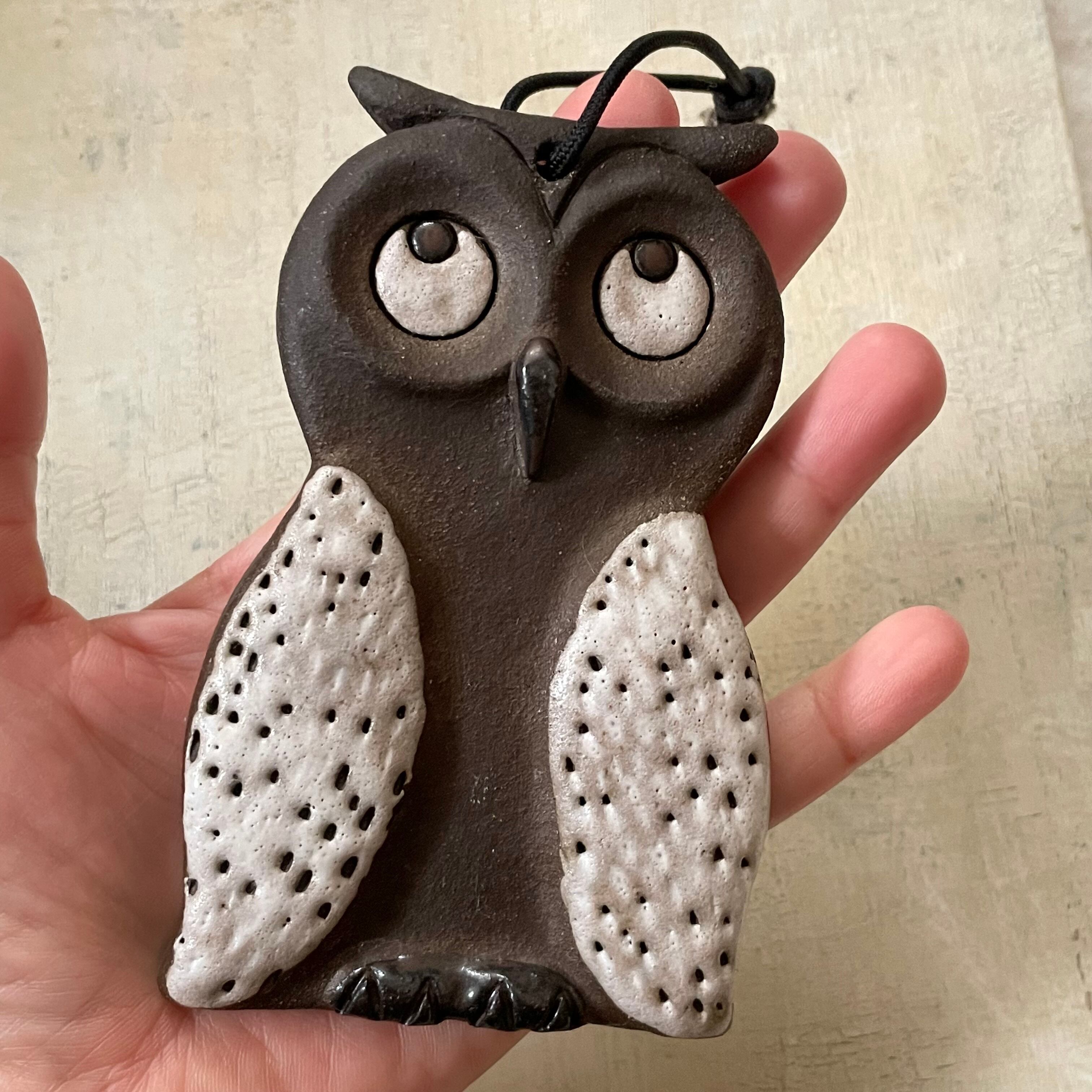 ミミズクの陶板