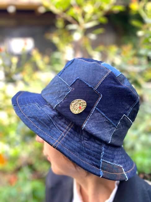 chikyu  ちきゅう　　DENIM DOCKING HAT   デニムドッキングハット