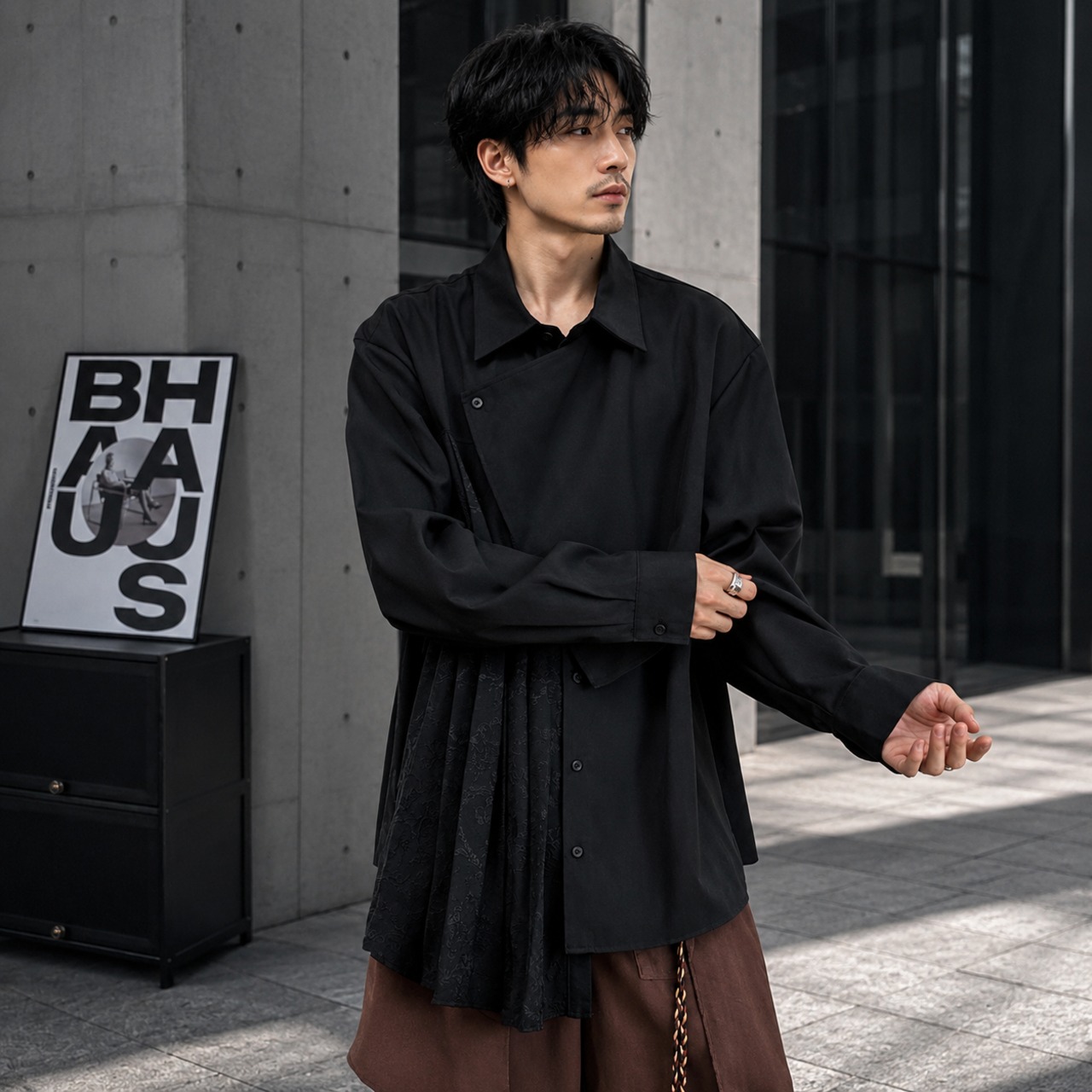 Void Pleated Shirt  TB2375・画像5