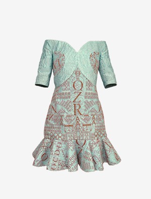 MARY KATRANTZOU メアリーカトランズ  ゴブラン織り 刺繍 ドレス