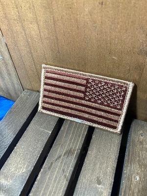 ミリタリー ベルクロ ワッペン  星条旗 OCPカラー 右袖用 PM1116V