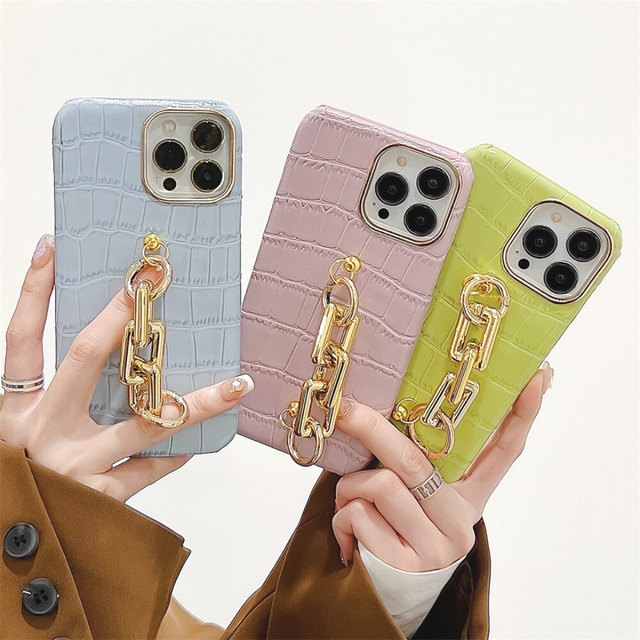 【A614】(送料無料) iphone14 Crocodile pattern metal and acrylic soft shell iPhone case iphone14pro iphone13 ケース iphone12 ケース iphone11 ケース iphoneケース iphone 7 8 SE 14 promax ケース スマホケース シンプル  かわいい 韓国