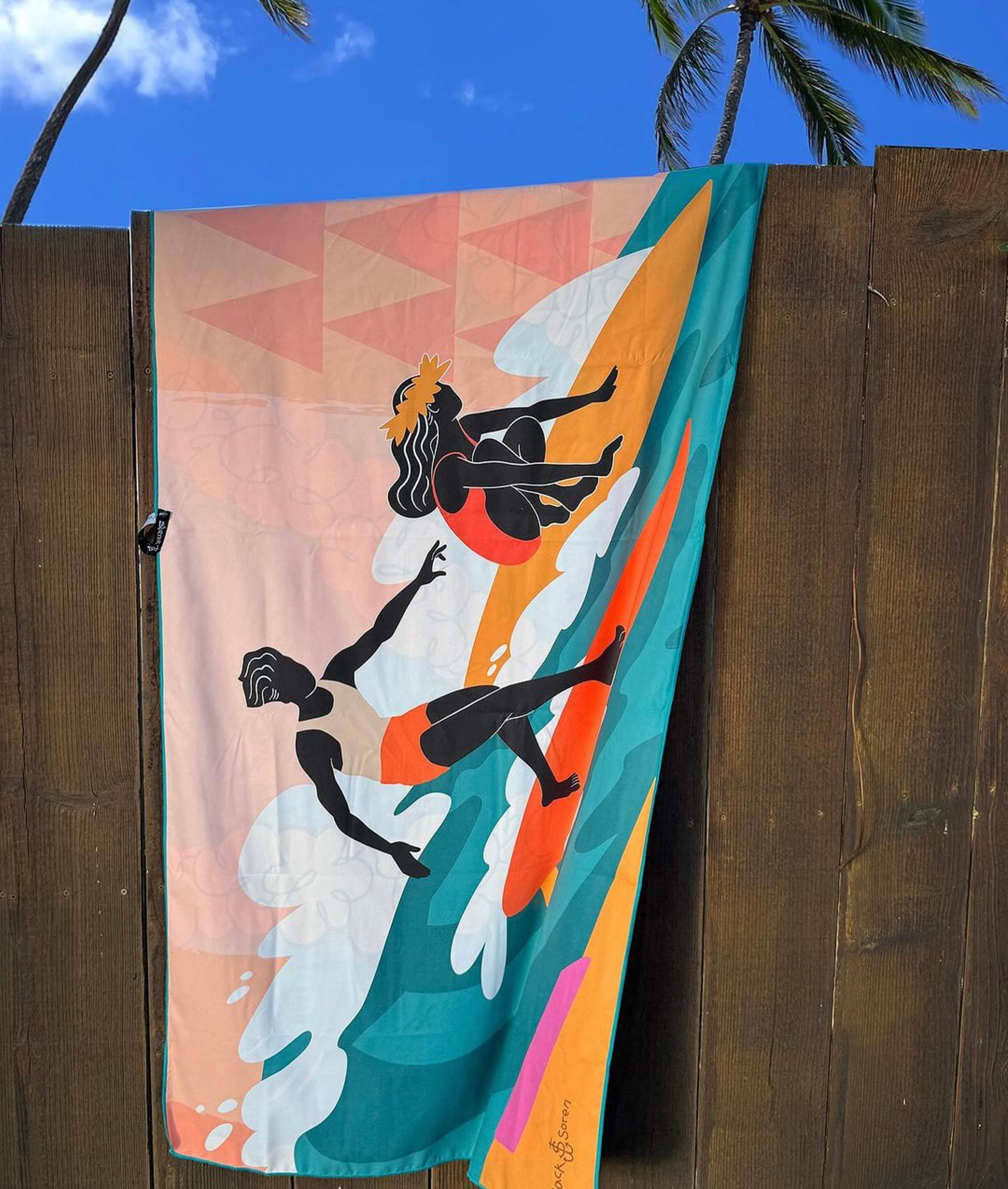 ビーチタオル ビーチマット / SURFER TOWEL HAWAII JACK SOREN