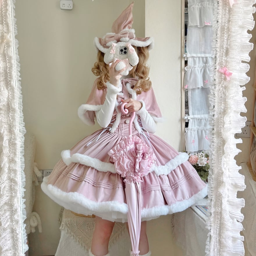 ロリータ ジャンパースカート フリル ベビードール lolita ロリータ