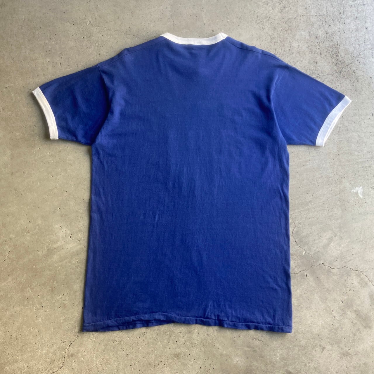 USA製 70年代 カレッジ 4段 ロゴ プリント リンガーTシャツ メンズXL