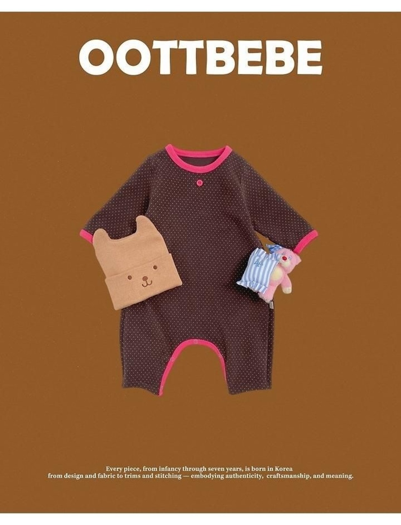 韓国子供服 / 26winter / oottbebe / まめまめベビースーツ / ベビー / 冬服 *S~M*