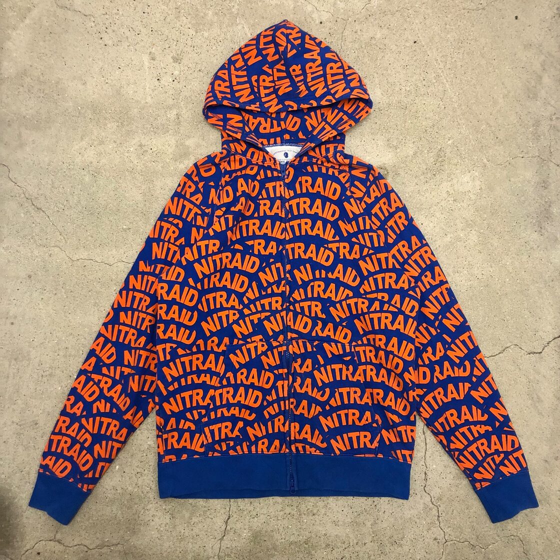 NITRAID/Arch logo zip hoodie/L/アーチロゴプリント/ジップフーディ 