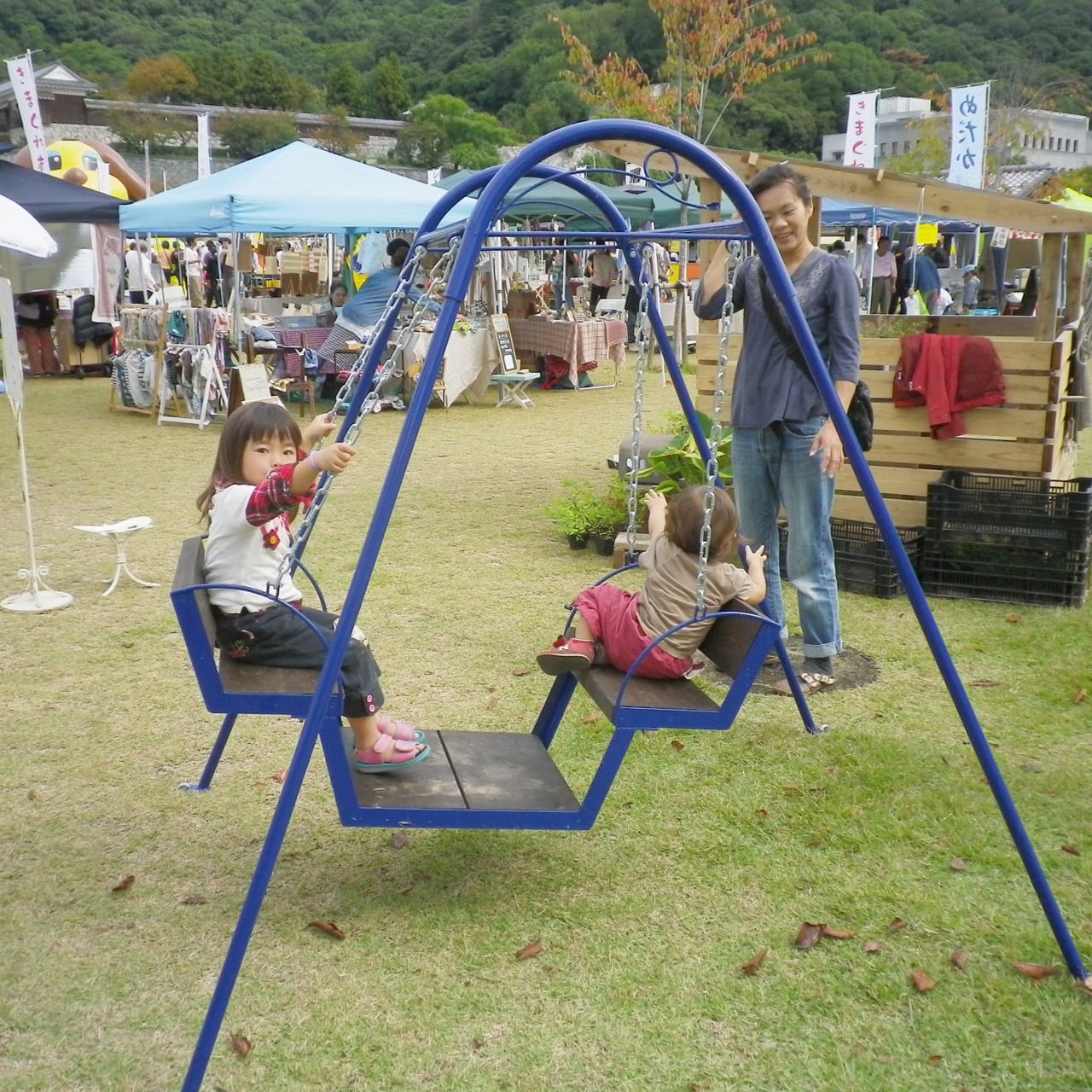復刻！昭和の懐かしいゆりかご型ブランコ】 家庭用ブランコ ゆりかご
