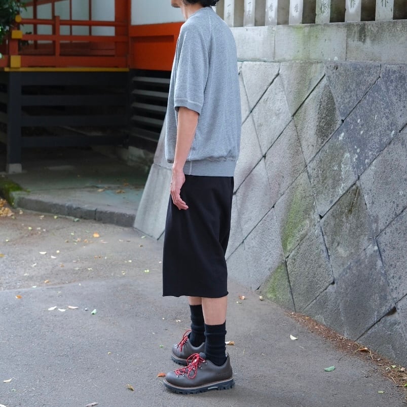 COMOLI(コモリ) /グレー裏毛半袖クルー-GRAY-(D01-05046) | Signs