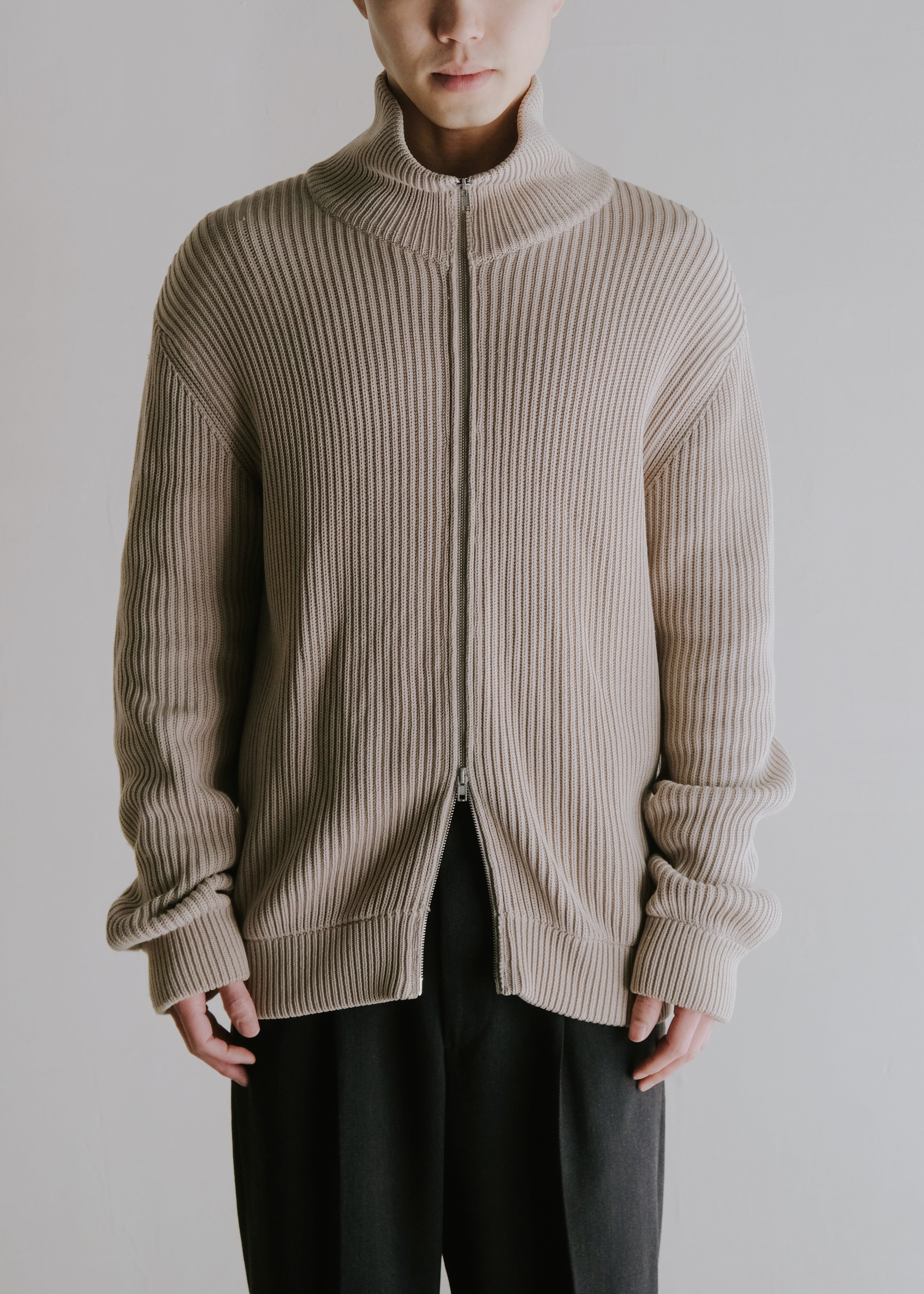 Martin Margiela 07SS double zip up drivers knit | CETTEN