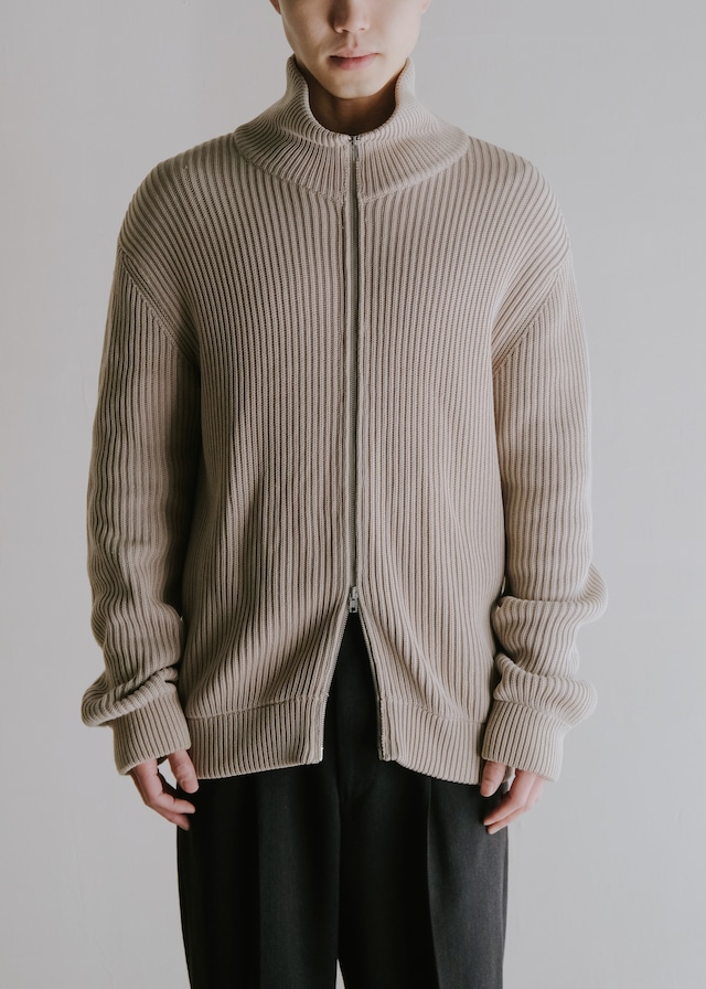 Martin Margiela 07SS double zip up drivers knit