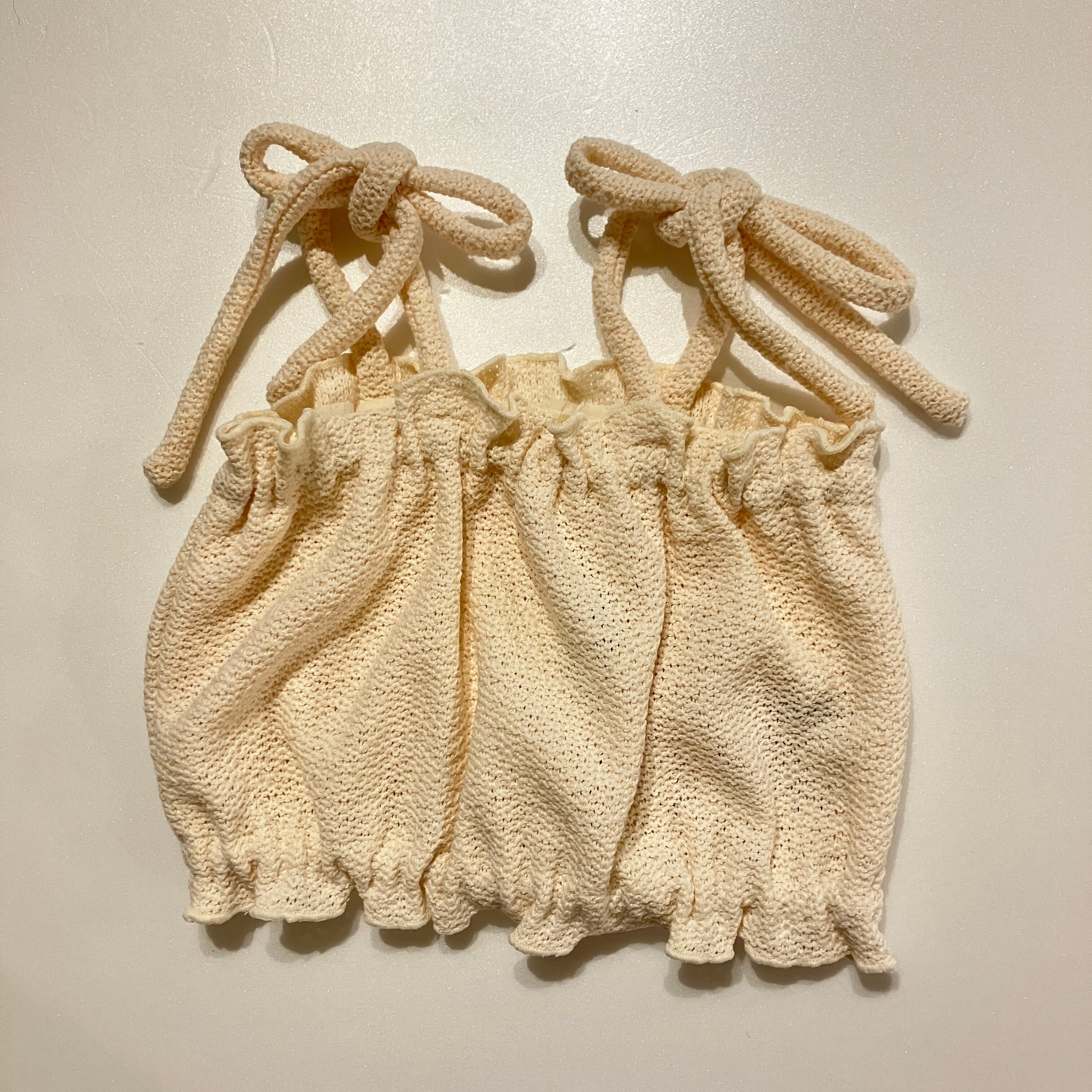 【新品未使用】mimi poupons 2wayベルスリーブトップス 前後2way/ベルスリーブ2WAYリボンニット | one after another NICE