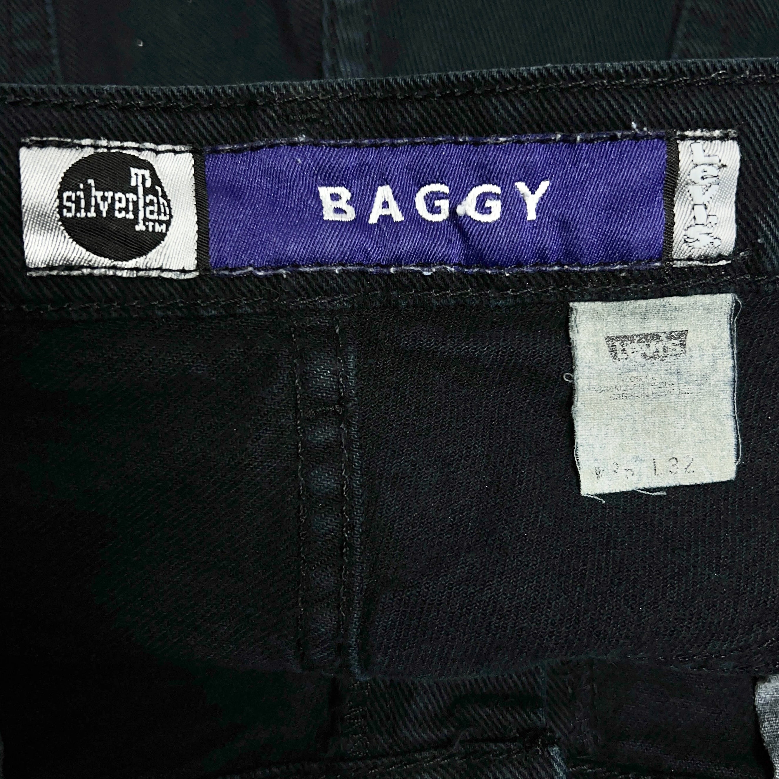 90's Levi's SilverTab BAGGY BLACK DENIM PANTS リーバイス 90's Levi's SilverTab BAGGY BLACK DENIM PANTS リーバイス