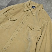 GAP double pocket velour shirt