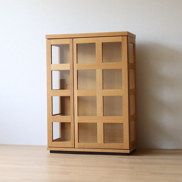 アンティーク ナラ 無垢材 ガラス開き 書棚 古家具 剥離 レトロ